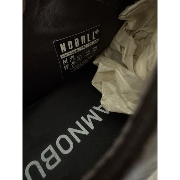 NO BULL DRESS SHOES MENS 11.5 WOMENS 13 BROWN LEATHER $199 - Picture 9 of 9